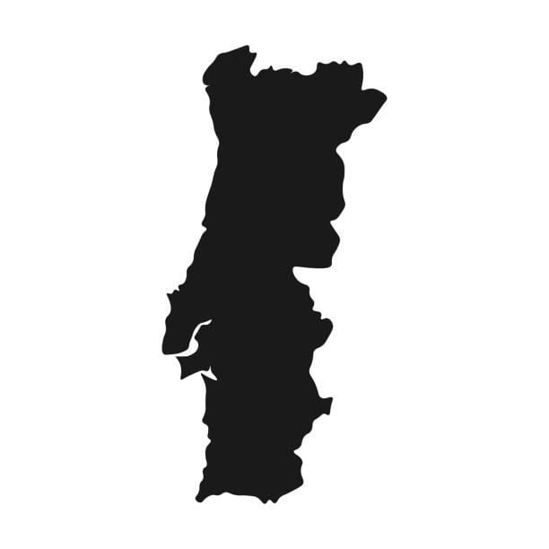 Portugal-Vektor-Karte
