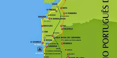 Portugiesische camino coastal route anzeigen