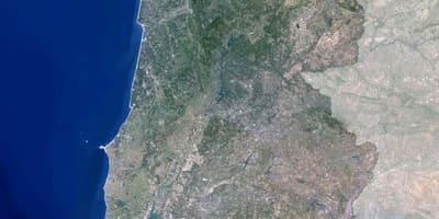 Karte von Portugal satellite